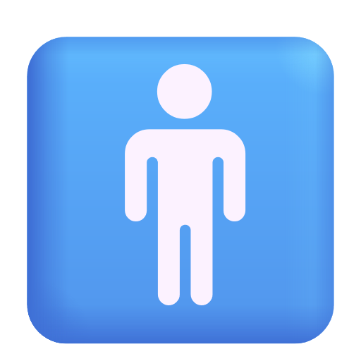 Mens Symbol on Microsoft 3D