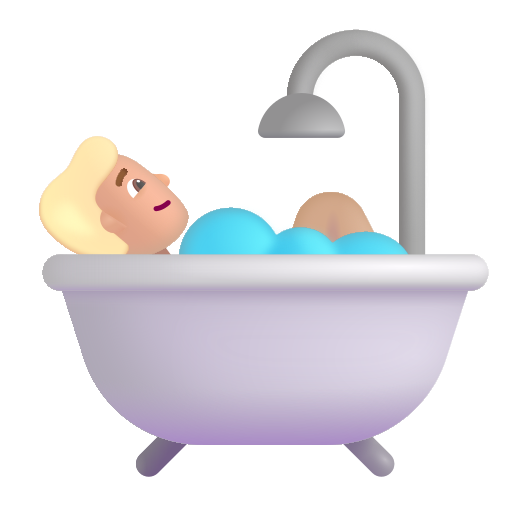 Bath: Medium-Light Skin Tone on Microsoft 3D