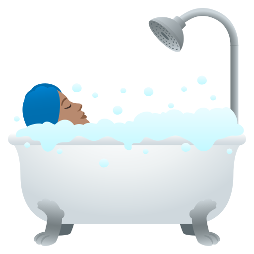 Bath: Medium Skin Tone on JoyPixels