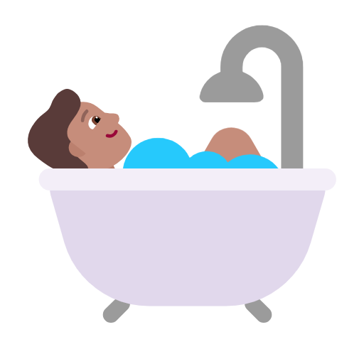 Bath: Medium Skin Tone on Microsoft Fluent