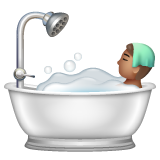 Bath: Medium Skin Tone on WhatsApp