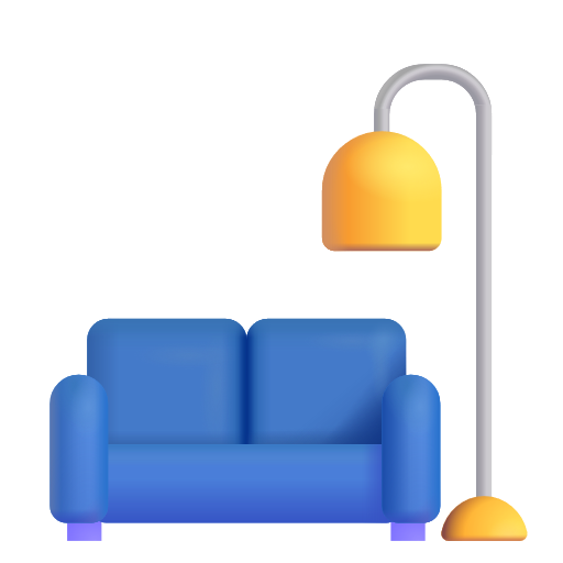 Couch And Lamp on Microsoft 3D