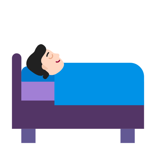 Sleeping Accommodation: Light Skin Tone on Microsoft Fluent