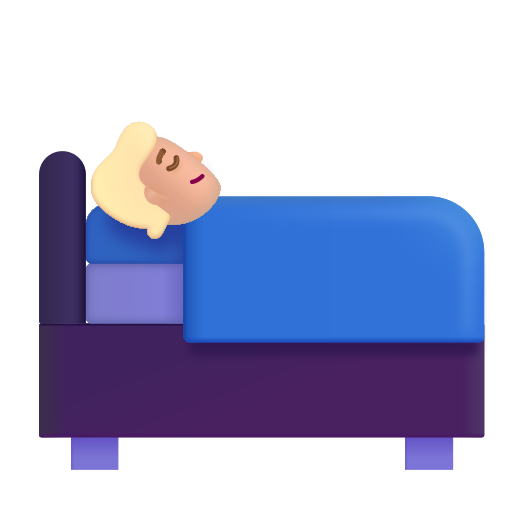 Sleeping Accommodation: Medium-Light Skin Tone on Microsoft 3D