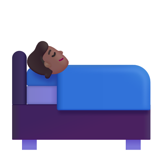 Sleeping Accommodation: Medium-Dark Skin Tone on Microsoft 3D