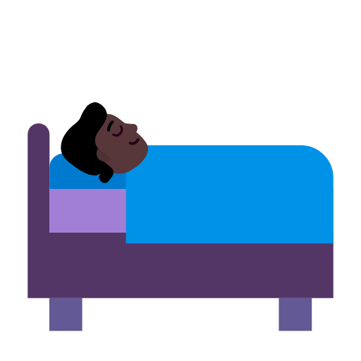 Sleeping Accommodation: Dark Skin Tone on Microsoft Fluent