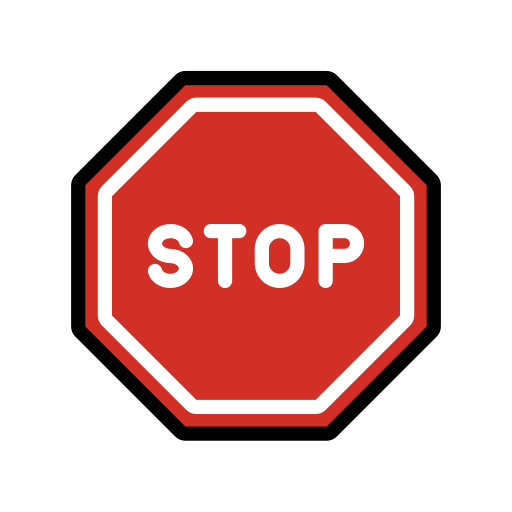 Octagonal Sign on OpenMoji