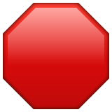 Octagonal Sign on WhatsApp