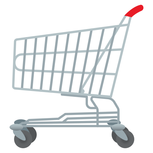 Shopping Trolley on JoyPixels