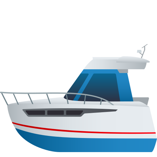 Motor Boat on JoyPixels