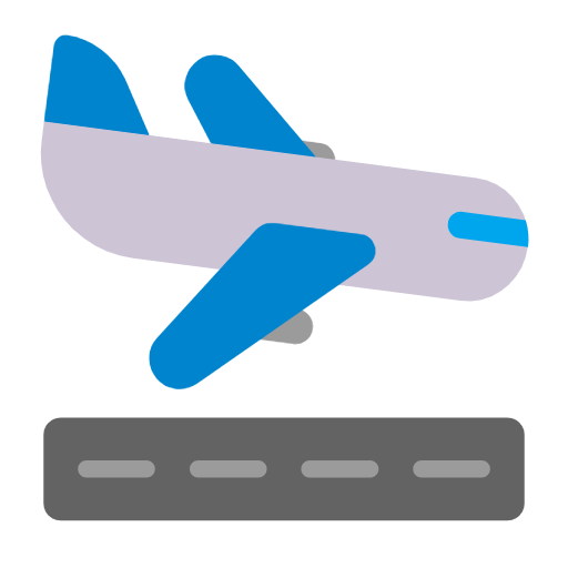 Airplane Arriving on Microsoft Fluent