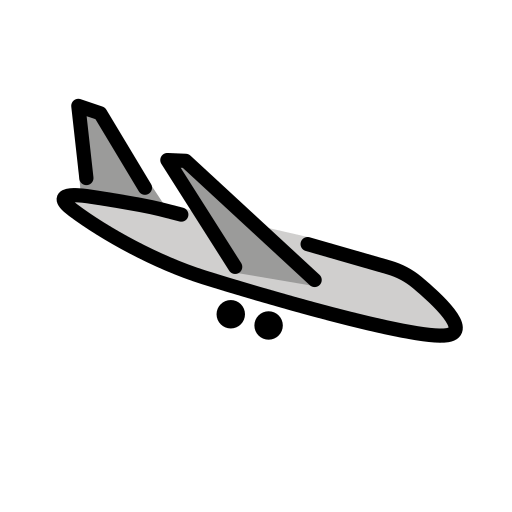 Airplane Arriving on OpenMoji