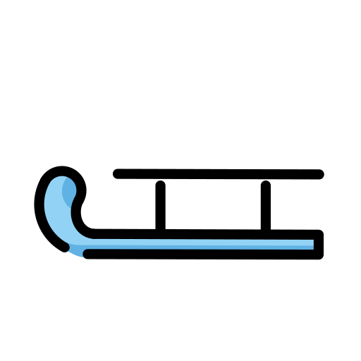Sled on OpenMoji