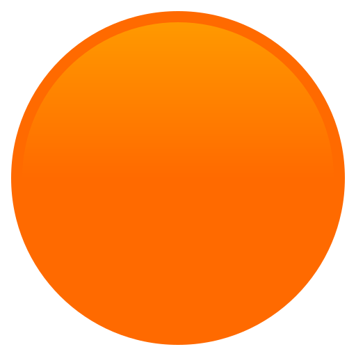 Large Orange Circle on JoyPixels
