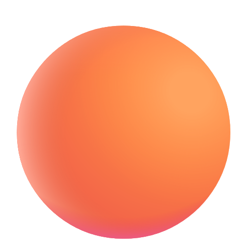 Large Orange Circle on Microsoft 3D