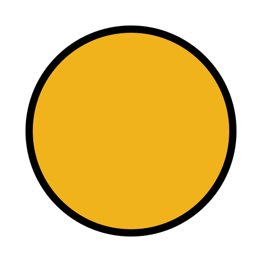 Large Orange Circle on OpenMoji