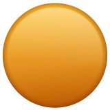 Large Orange Circle on WhatsApp