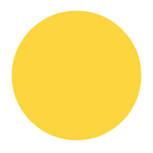 Large Yellow Circle on Microsoft Fluent