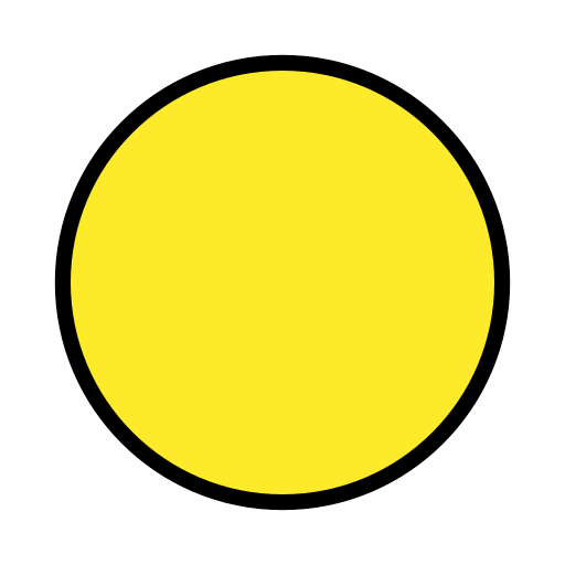 Large Yellow Circle on OpenMoji