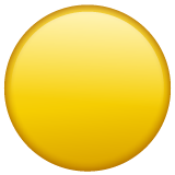 Large Yellow Circle on WhatsApp