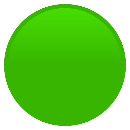 Large Green Circle on JoyPixels