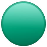 Large Green Circle on WhatsApp