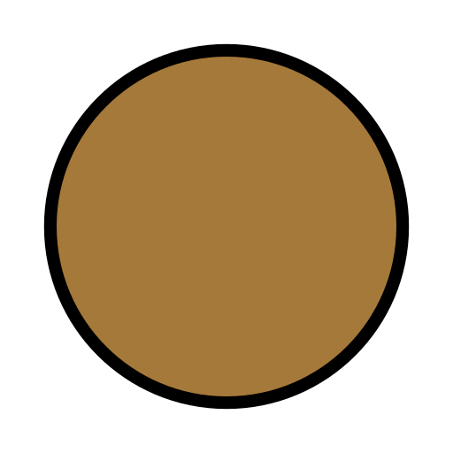 Large Brown Circle on OpenMoji