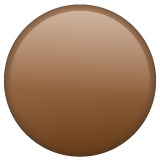 Large Brown Circle on WhatsApp