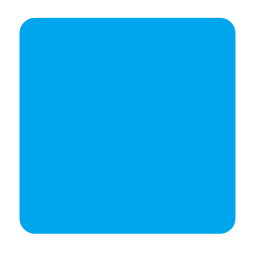 Large Blue Square on Microsoft Fluent