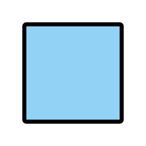 Large Blue Square on OpenMoji