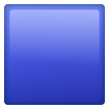 Large Blue Square on WhatsApp