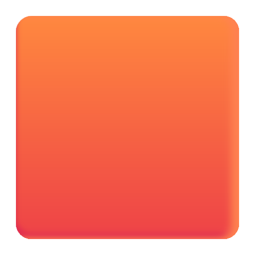 Large Orange Square on Microsoft 3D