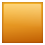 Large Orange Square on WhatsApp