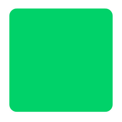 Large Green Square on Microsoft Fluent