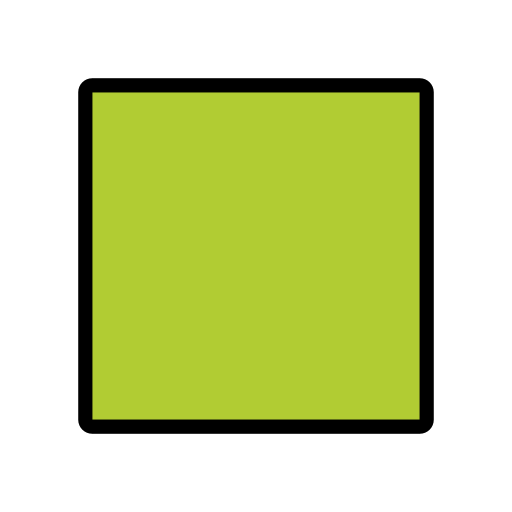 Large Green Square on OpenMoji