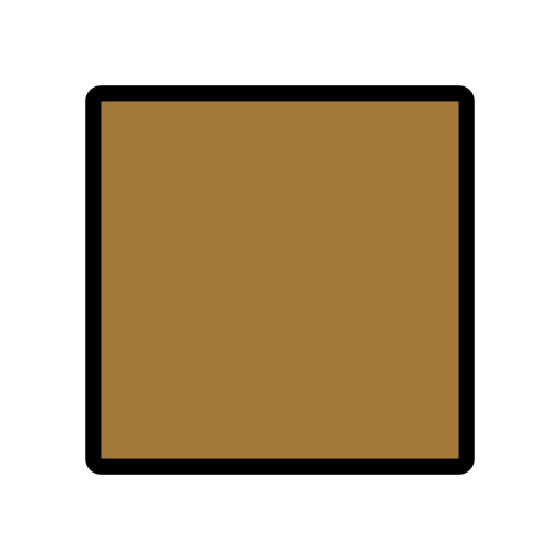 Large Brown Square on OpenMoji