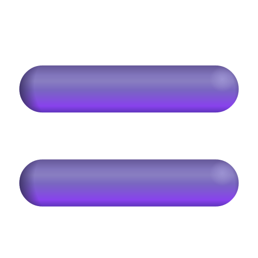Heavy Equals Sign on Microsoft 3D