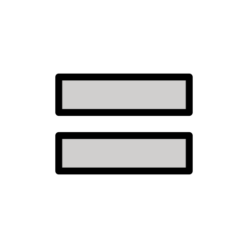 Heavy Equals Sign on OpenMoji
