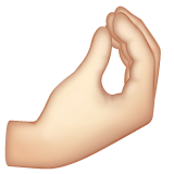 Pinched Fingers: Light Skin Tone on WhatsApp