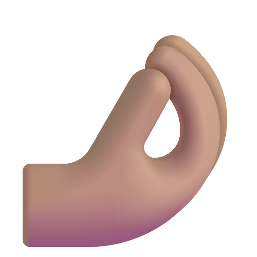 Pinched Fingers: Medium Skin Tone on Microsoft 3D