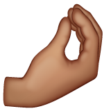 Pinched Fingers: Medium Skin Tone on WhatsApp