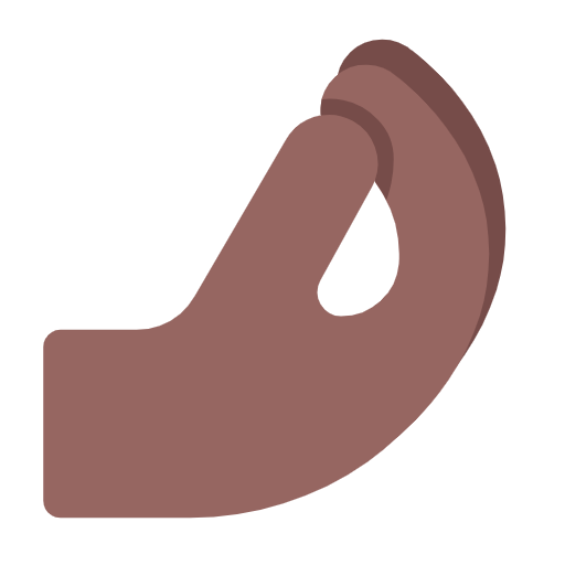 Pinched Fingers: Medium-Dark Skin Tone on Microsoft Fluent