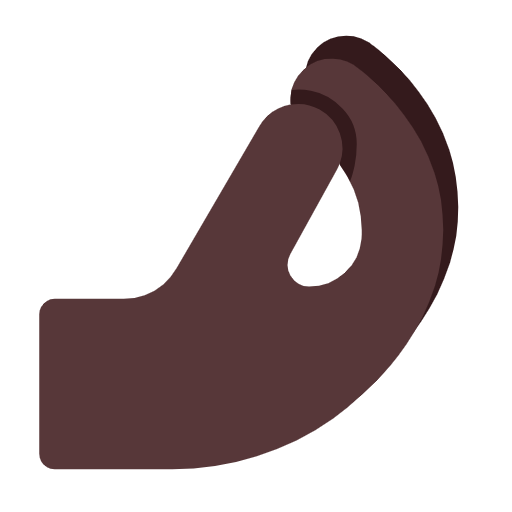 Pinched Fingers: Dark Skin Tone on Microsoft Fluent