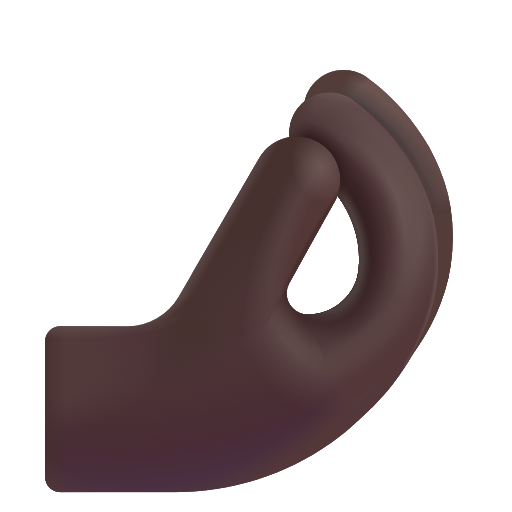 Pinched Fingers: Dark Skin Tone on Microsoft 3D