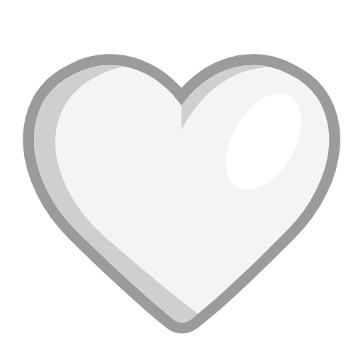 White Heart on Microsoft Fluent