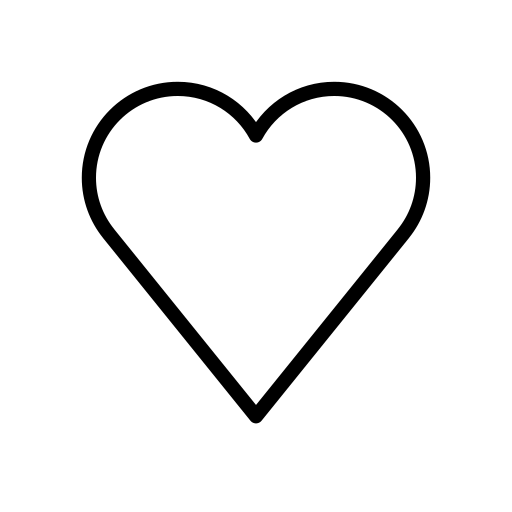 White Heart on OpenMoji
