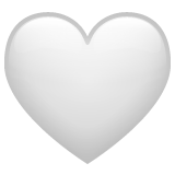 White Heart on WhatsApp