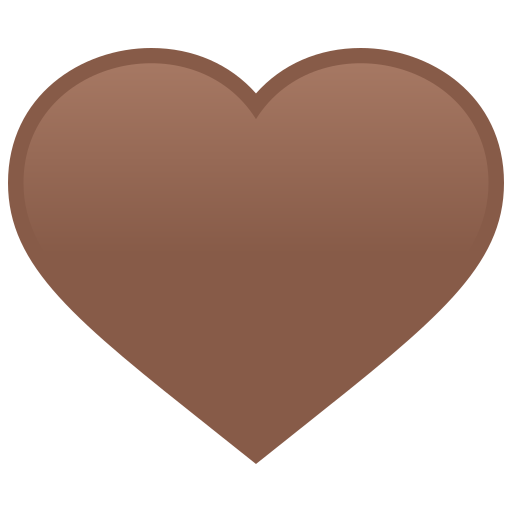 Brown Heart on JoyPixels