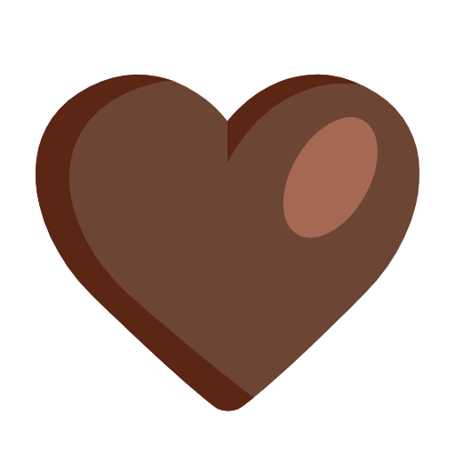 Brown Heart on Microsoft Fluent