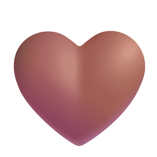 Brown Heart on Microsoft 3D